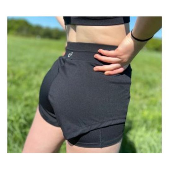 EXPNTL ATHLETICS Women´s Divergent 2-in-1 Running Short in Midnight Black S - Picture 2 of 6